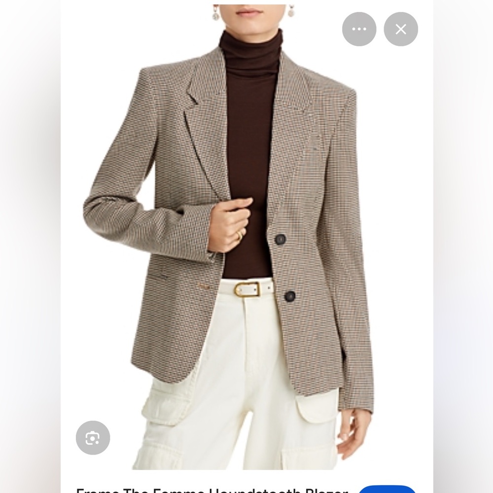 FRAME THE FEMME BLAZER IN TAWNY MULTI
